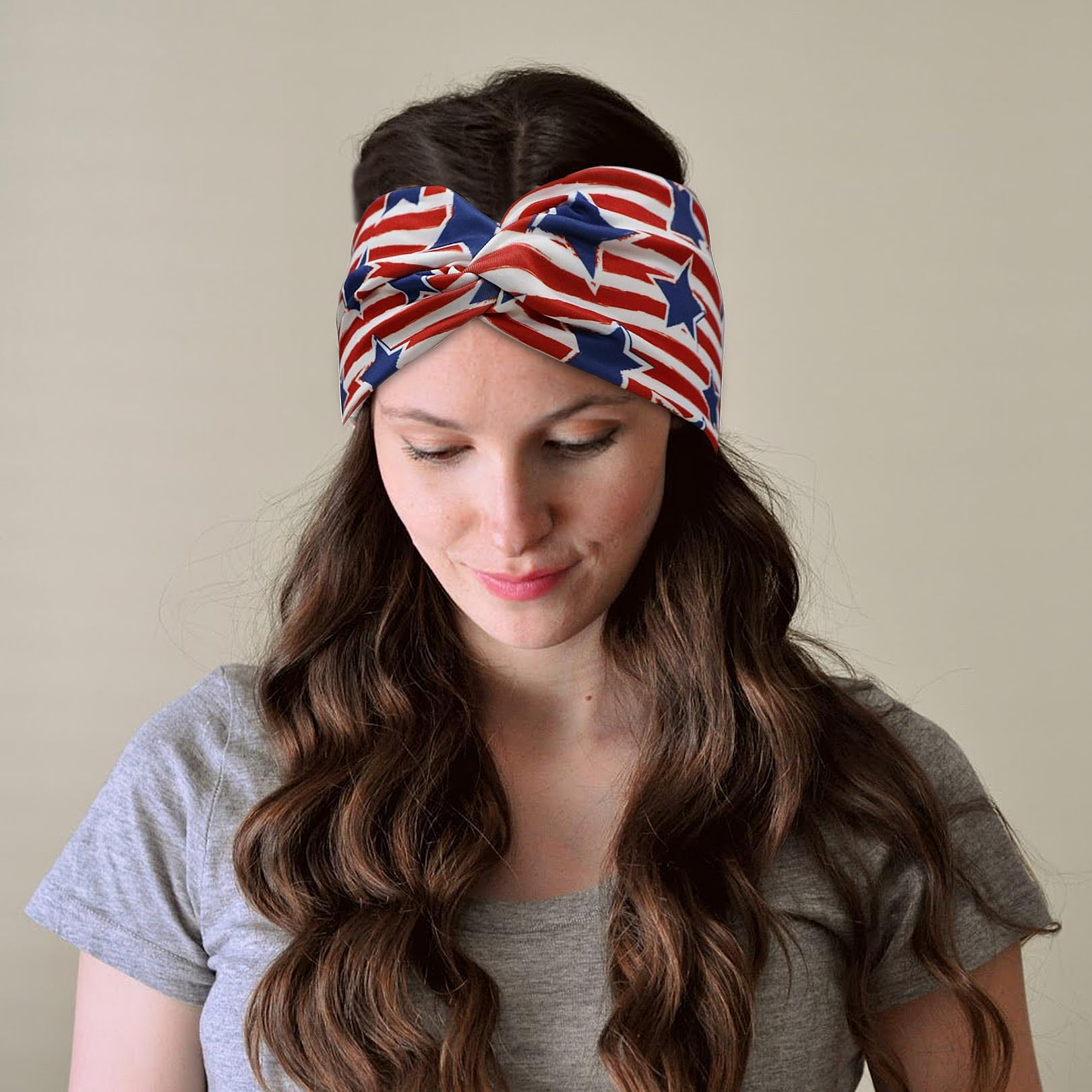 Amazon.co.jp: アメリカ国旗ヘアバンド - 1個 USA 星条旗 ファッション